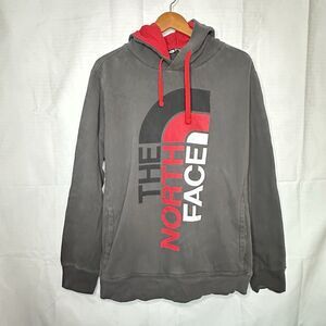 The North Face Hoodie Mens L Sweatshirt Big Logo Charcoal Gray. Guatemala.